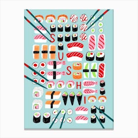 Sushi Canvas Print