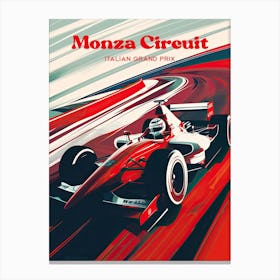 Monza Circuit Italian Grand Prix Ferrari Travel Art Toile