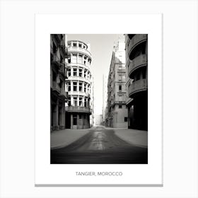 Poster Of Valencia, Spain, Photography In Black And White 2 Canvas Print