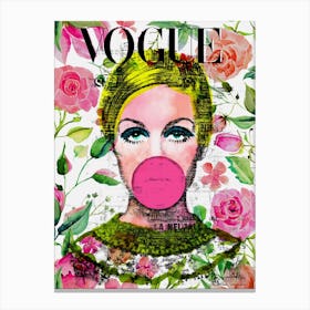 Twiggy Vouge Canvas Print