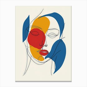 Face Of A Woman 36 Canvas Print