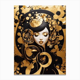 Gold Girl Canvas Print