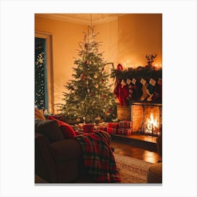 Christmas In The Living Room 57 Canvas Print