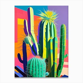 Spider Cactus Modern Abstract Pop Canvas Print