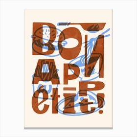 No. 3 Bon Appetit! Canvas Print