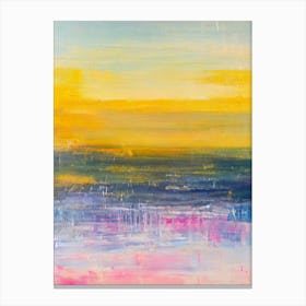 Bells Beach, Australia Bright Abstract Canvas Print