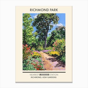 Richmond Park London Parks Garden 3 Canvas Print
