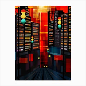 City Abstract Canvas Print