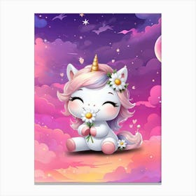 Cute Unicorn Canvas Print