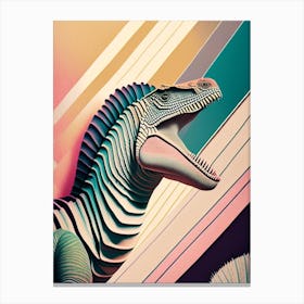 Velocisaurus Pastel Dinosaur Canvas Print