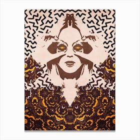Psychedelic Girl Canvas Print