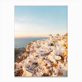 Oia, Greece at Sunset  Canvas Print