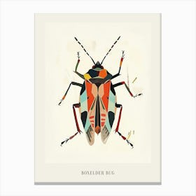 Colourful Insect Illustration Boxelder Bug 8 Poster Canvas Print