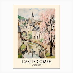 Castle Combe (Wiltshire) Painting 1 Travel Poster Canvas Print