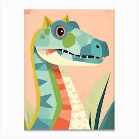Colourful Dinosaur Baryonyx 2 Canvas Print