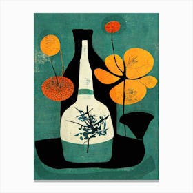 Still Life With Bottle Canvas Print