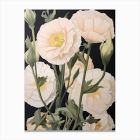 Flower Illustration Lisianthus 2 Canvas Print