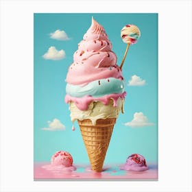 Ice Cream Cone Canvas Print