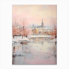 Dreamy Winter Painting Inverness United Kingdom 1 Canvas Print