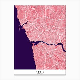 Porto Pink Purple Canvas Print