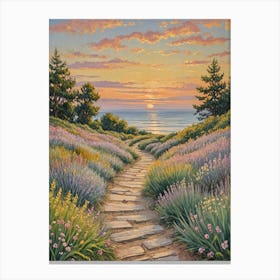 Path To The Sea Canvas Print