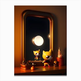 Kawaii Mirror Canvas Print