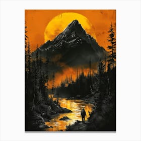 Last Wolf Canvas Print