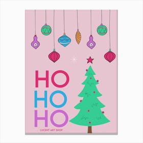 Merry Christmas HO HO HO Canvas Print