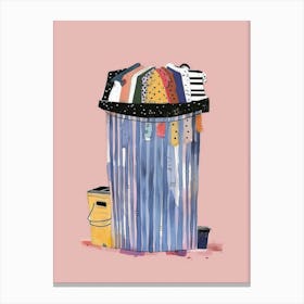 Trash Can Canvas Print