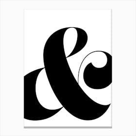 Ampersand Canvas Print