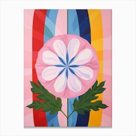 Phlox 4 Hilma Af Klint Inspired Pastel Flower Painting Canvas Print