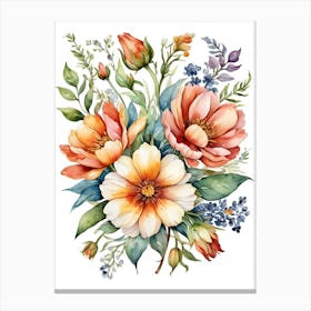 Watercolor Flowers 31 Canvas Print