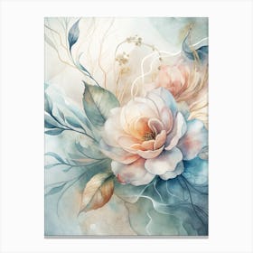 Watercolor Flowers 57 Canvas Print