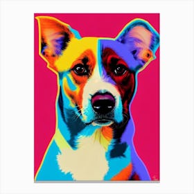 American Foxhound Andy Warhol Style dog Canvas Print