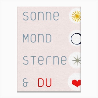 Sonne Mond Sterne & Du 02 Art Print | Fast shipping | Fy