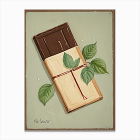 Vintage Mint Chocolate Bar Lienzos