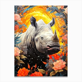 Rhino Canvas Print