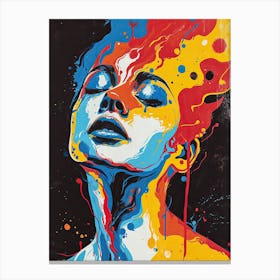 Fire and Ice, Pop Art Canvas Print