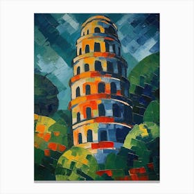 Tower Of Pisa Henri Matisse Style 3 Canvas Print