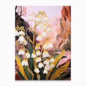 Lily Of The Valley 4 Flower Painting Canvas Print