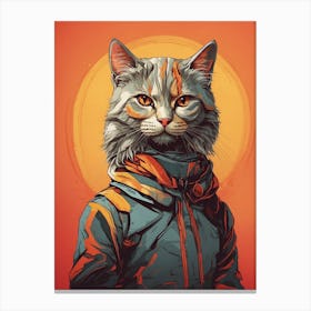 Cat Vector Canvas Print