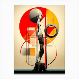 Abstract Illustration Of A Woman And The Cosmos 42 Canvas Print