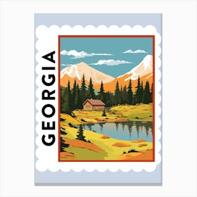 Georgia 1 Travel Stamp Poster Canvas Print