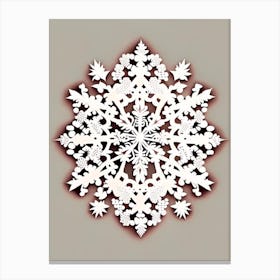 Pattern, Snowflakes, Marker Art 2 Canvas Print