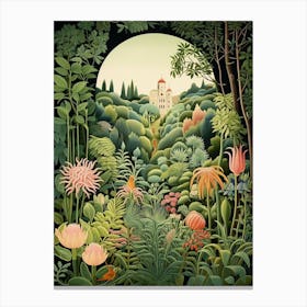 Giardino Botanico Alpino Di Pietra Corva Italy Henri Rousseau Style 2  Canvas Print