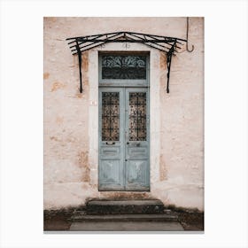 Blue French Door | Romantic | France Canvas Print