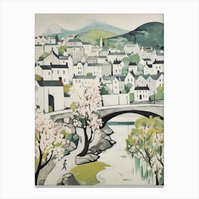 Keswick (Cumbria) Painting 3 Canvas Print