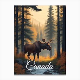 Canada Moose Canvas Print