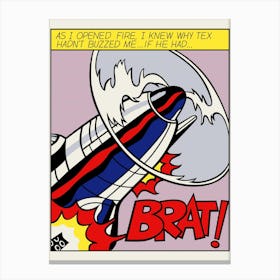 Bratatat! 1 | Roy Lichtenstein 1963 Canvas Print