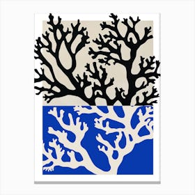 Coral Blue Canvas Print